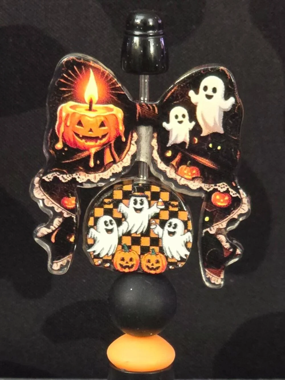 Ghost Halloween Acrylic Spinner Novelty Pen